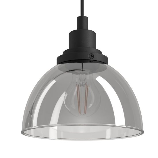 Eglo beleser lampadario a sospensione 3 luci 90,5cm per cucina moderno nero