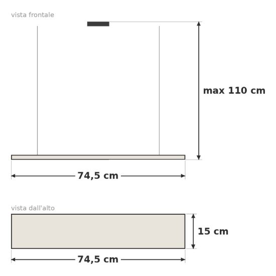 Eglo loncino lampadario a sospensione 3 luci 74,5cm per cucina industriale nero con vetri fumé