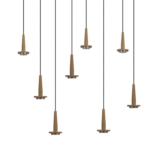 Lampadario per tavolo da pranzo moderno oro per salotto led 40w 3000k 50cm