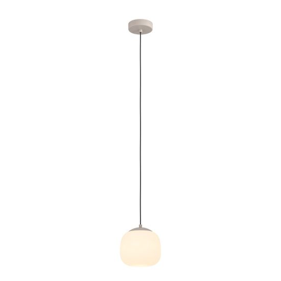 Eglo cominio lampada a sospensione 18,5cm per cucina moderna grigio tortora
