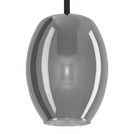 Eglo cadaques lampada a sospensione 18cm per camera da letto moderna nera