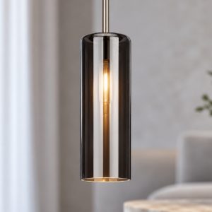 Eglo selvino lampada a sospensione 10cm per camera da letto moderna nichel opaco