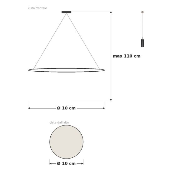 Eglo selvino lampada a sospensione 10cm per camera da letto moderna nichel opaco