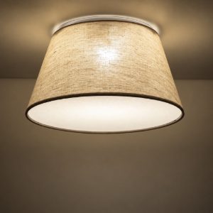Plafoniera camera da letto cono in tessuto 38 cm
