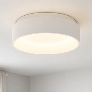 Ideal lux ziggy pl d030 plafoniera tonda bianca led 21w 3000k moderna