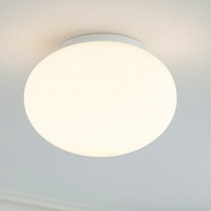 Ideal lux cotton pl1 d40 plafoniera per camera da letto sfera vetro 40cm bianca