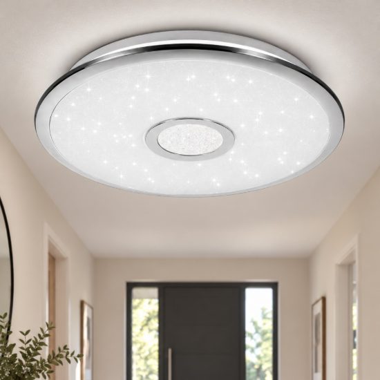 Plafoniera rotonda moderna led 30w cct 3000k 5500k con telecomando