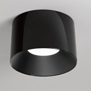 Plafoniera nera hole led 24w cct 2700k 3000k 4000k moderna perenz