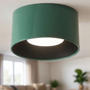 Plafoniera hole verde tonda led 24w cct 2700k 3000k 4000k perenz illuminazione