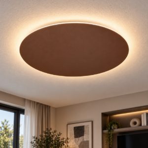 Perenz plafoniera nebula marrone rotonda da cucina led 38w cct 3000k 6000k dimmerabile