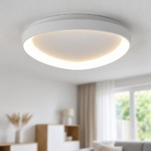 Plafoniera bianca led 38w cct 2700k-5000k con telecomando triangolare