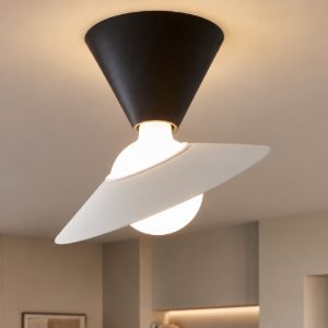 Fante stilnovo plafoniera da soffitto moderna orientabile nera