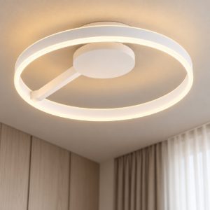 Plafoniera led 40w cct 2700k 4000k dimmerabile per camera da letto bianca