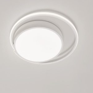 Plafoniera led 22w 3000k bianca rotonda design moderno