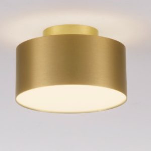 Plafoniera tonda oro 14cm led 24w 3000k per corridoio