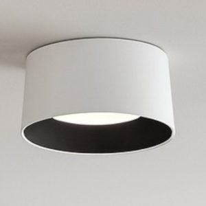 Plafoniera cono bianco nero per cucina moderna led 24w 3000k