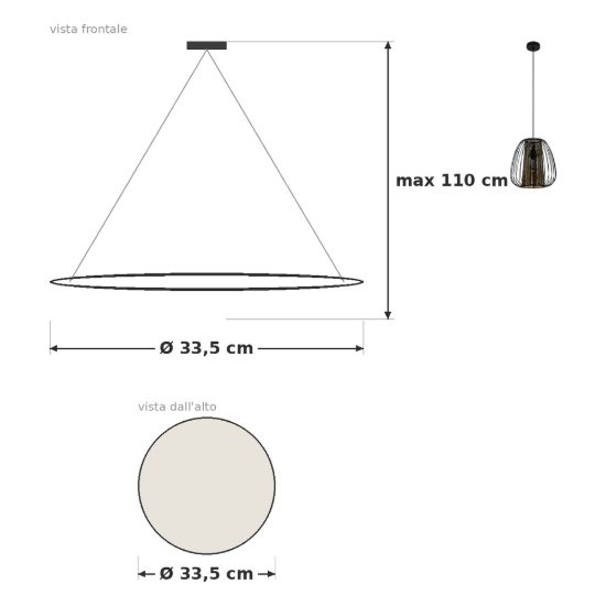 Eglo curasao lampadario a sospensione 33,5cm per cucina moderno nero e oro