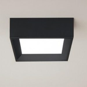 Plafoniera led 3000k nera linea light tara mini