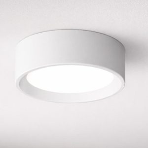 Mini plafoniera linea light tara bianca rotonda led 8w 3000k