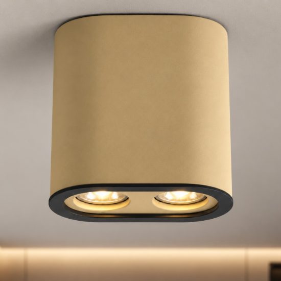 Plafoniera con faretti da soffitto caramello led 20w 3000k dimmerabile