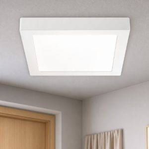 Gea luce plafoniera bianca moderna led 18w 4000k
