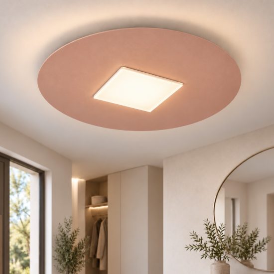 Plafoniera tonda moderna pesca led 16w cct 3000k 4000k