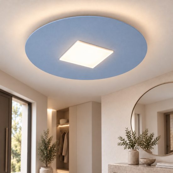 Plafoniera led 16w cct 3000k 4000k 28cm moderna carta da zucchero per cameretta