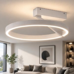 Plafoniera titanio vivida meridiana led 33w cct 3000k 4000k