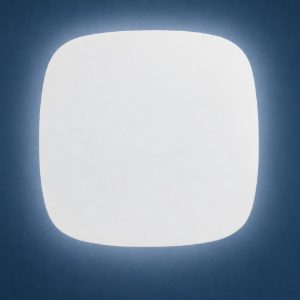 Gea luce step plafoniera moderna led 60w 3000k quadrata bianca