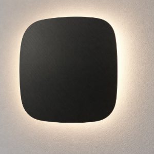 Gea luce step applique da parete nera led 45w 3000k quadrata