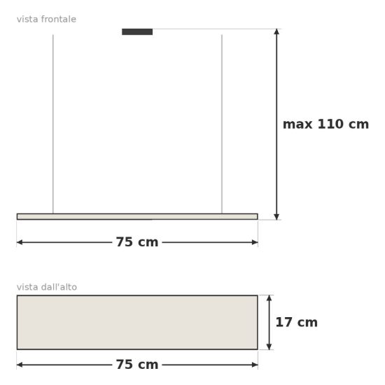 Eglo roccaforte lampadario a sospensione 3 luci 75cm per cucina moderno nero e oro