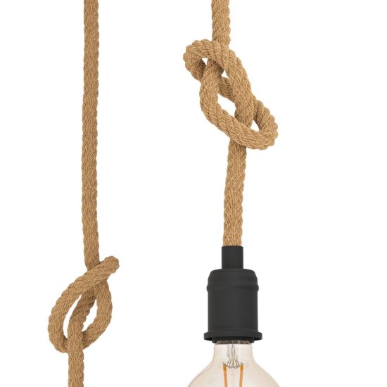 Eglo rampside lampadario a sospensione 6 luci 18cm per sala da pranzo industriale nero