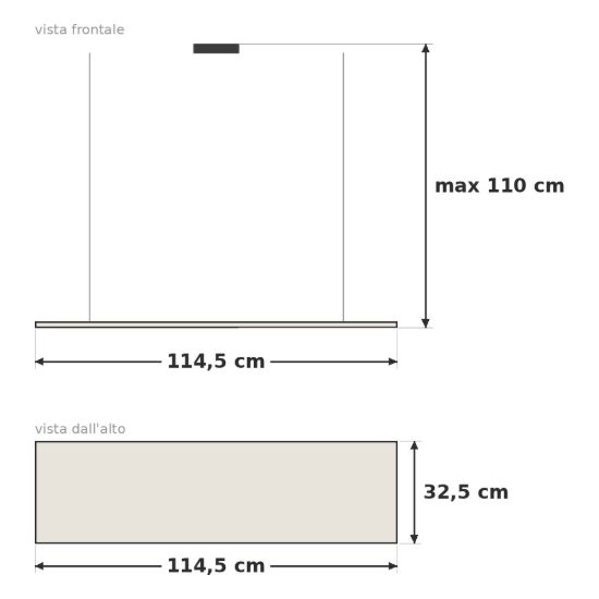 Eglo vernham lampadario a sospensione 3 luci 114,5cm per cucina industriale nero con vetri fumé