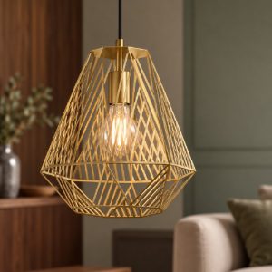 Eglo stype lampada a sospensione 33cm per ingresso moderna oro