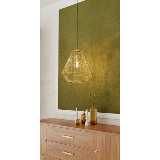 Eglo stype lampada a sospensione 33cm per ingresso moderna oro