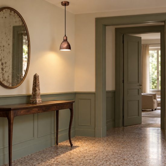 Eglo priddy 1 lampadario a sospensione 15,5cm per cucina moderno rame anticato e bianco
