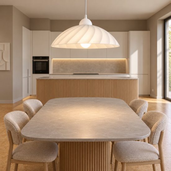 Eglo vetro lampadario 35cm per cucina moderno con vetro satinato bianco