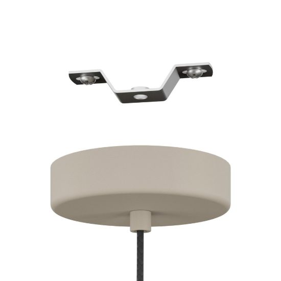Eglo valdiola lampadario a sospensione 36cm per ingresso moderno sabbia e ottone spazzolato