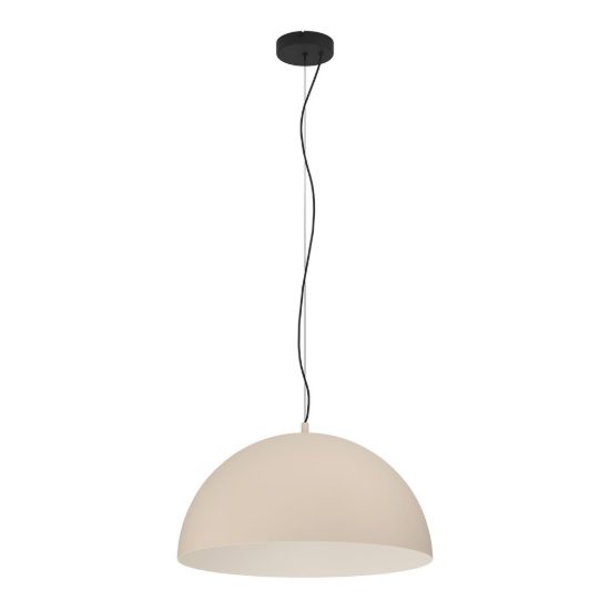 Eglo gaetano 1 lampadario a sospensione 53,5cm per cucina moderno nero e sabbia