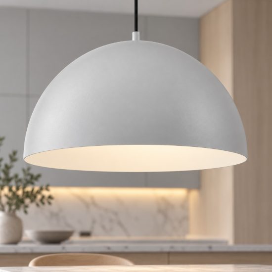 Eglo gaetano 1 lampadario a sospensione 53,5cm per cucina moderno nero e grigio