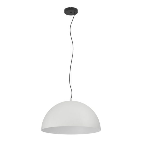 Eglo gaetano 1 lampadario a sospensione 53,5cm per cucina moderno nero e grigio