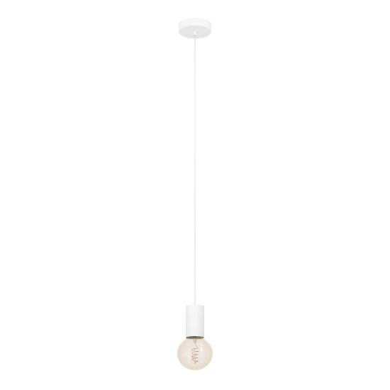 Eglo pozueta 1 lampada a sospensione 6,5cm per camera da letto moderna bianca