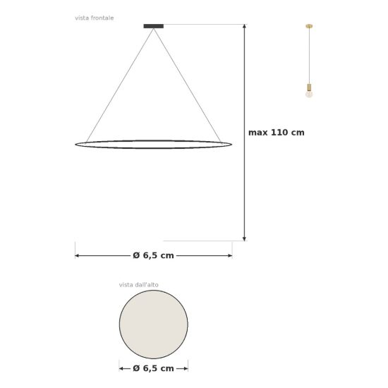 Eglo pozueta 1 lampada a sospensione 6,5cm per camera da letto moderna ottone spazzolato