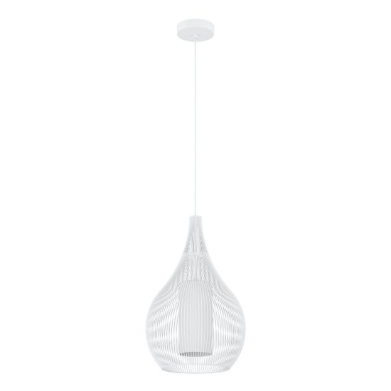 Eglo razoni 1 lampadario a sospensione 32,5cm per ingresso moderno bianco