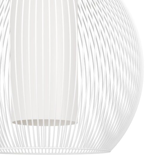 Eglo razoni 1 lampadario a sospensione 32,5cm per ingresso moderno bianco