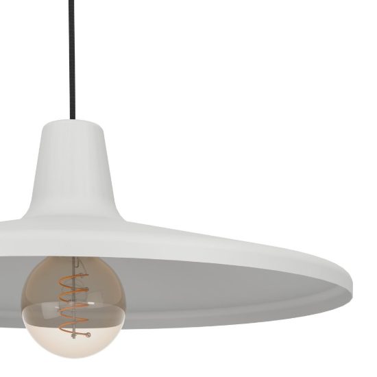 Eglo miniere lampadario a sospensione 42cm per sala da pranzo moderno nero e grigio