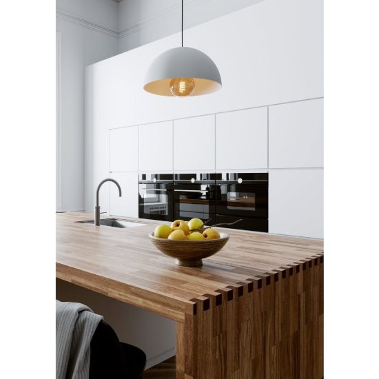 Eglo gaetano lampadario a sospensione 38cm per cucina moderno bianco