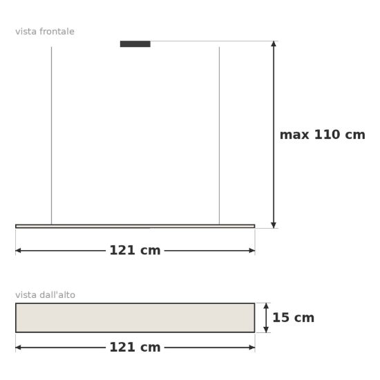 Eglo castralvo lampadario 5 luci 121cm per sala da pranzo moderno nichel e marrone con paralumi bianchi