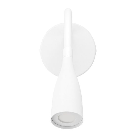 Eglo olivandino 1 applique per comodino led 3,8w 3000k 43cm con usb e braccio flessibile bianca