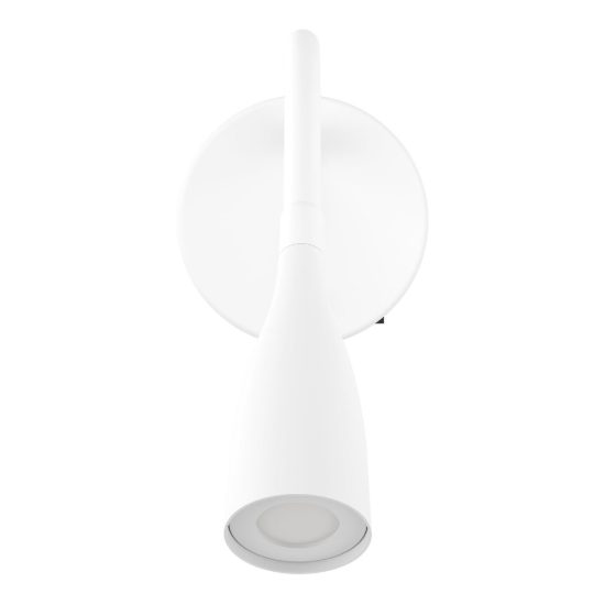 Eglo olivandino applique per comodino led 3,8w 3000k 43cm con braccio flessibile bianca